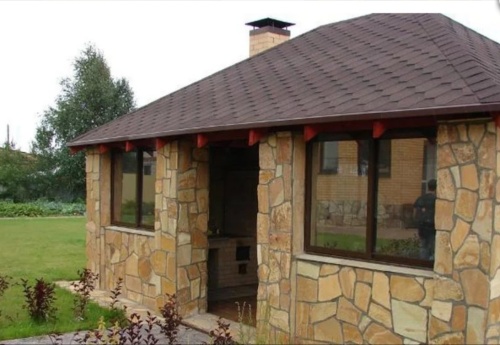 Плитняк златолит жёлтый для фасада 1,5-3 см купить в Карасуке