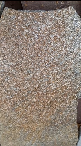 Плитняк златолит серебристый для цоколя, отмостки купить в Карасуке