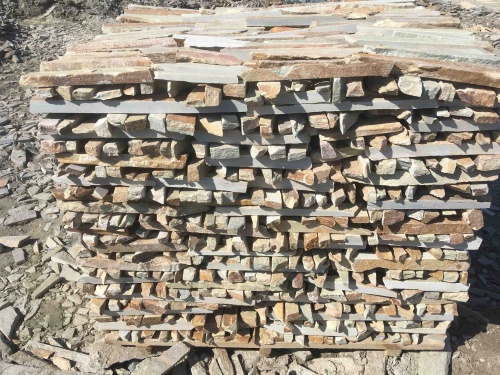 Горбушка златолит золотистый для облицовки купить в Карасуке