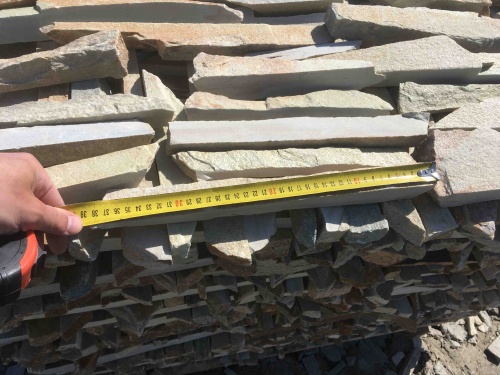 Горбушка златолит золотистый для облицовки купить в Карасуке