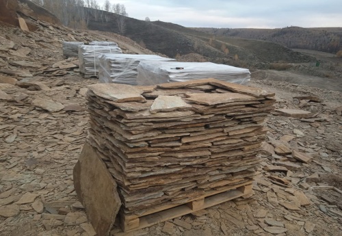 Плитняк кора дерева для цоколя, отмостки купить в Карасуке